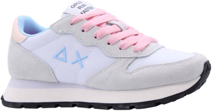 Sun68 Witte verhoogde sneakers met Big Stargirl-logo Multicolor Dames