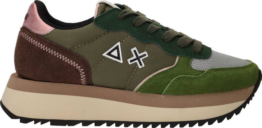 SUN68 Big Ally Solid Sneakers Dames Groen