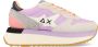 Sun68 Lila Stoffen Sneakers met Suède Details Purple Dames - Thumbnail 1