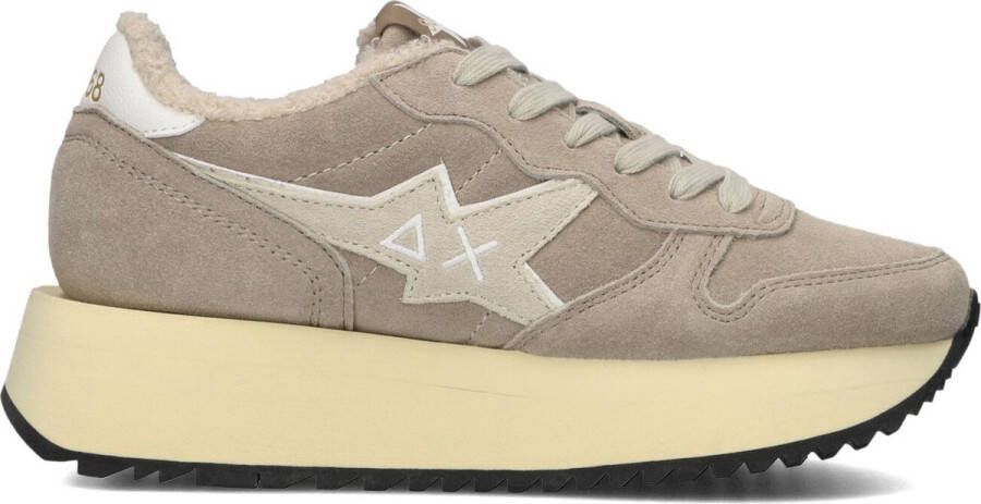 Sun68 Big Stargirl Suede Sneakers Dames Beige