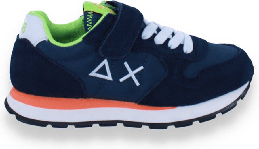 Sun68 Boy's Tom Fluo Kid Blauwe Sneaker