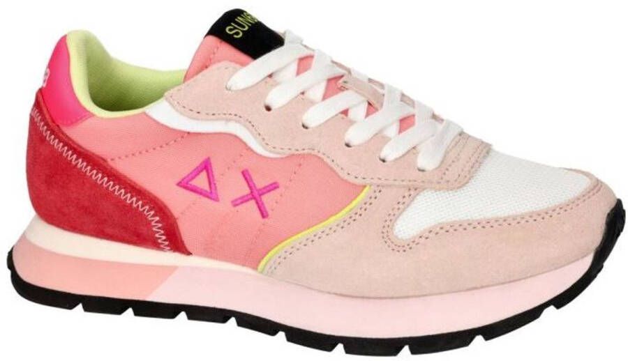 SUN68 Sun 68 Ally Color Explosion Sneakers Dames Roze