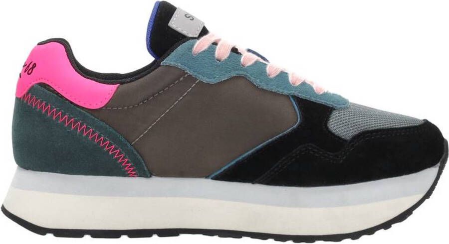 Sun68 Kleurrijke Leren Sneaker voor Dames Multicolor Dames