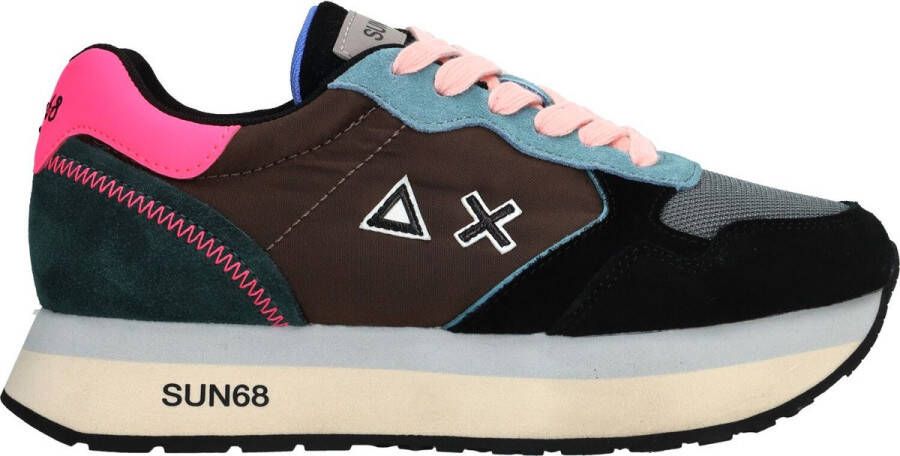 Sun68 Kleurrijke Leren Sneaker voor Dames Multicolor Dames