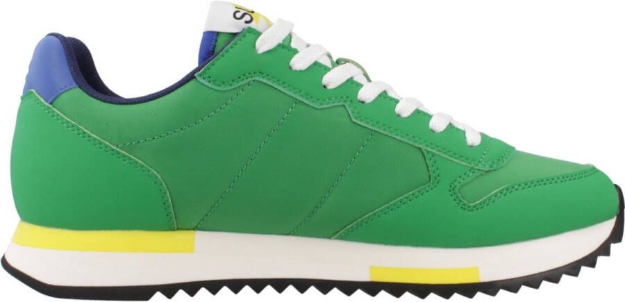 Sun68 Heren Sneakers van Synthetisch Leer Green Heren