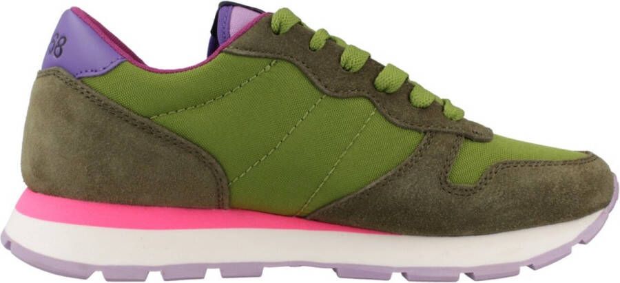 Sun68 Sneakers sportive con lacci donna Ally Nylon Solid Z42201 Oliva Groen Dames