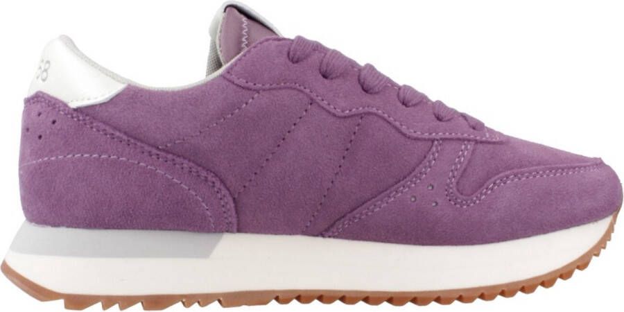 Sun68 Suede Sneaker Purple Dames