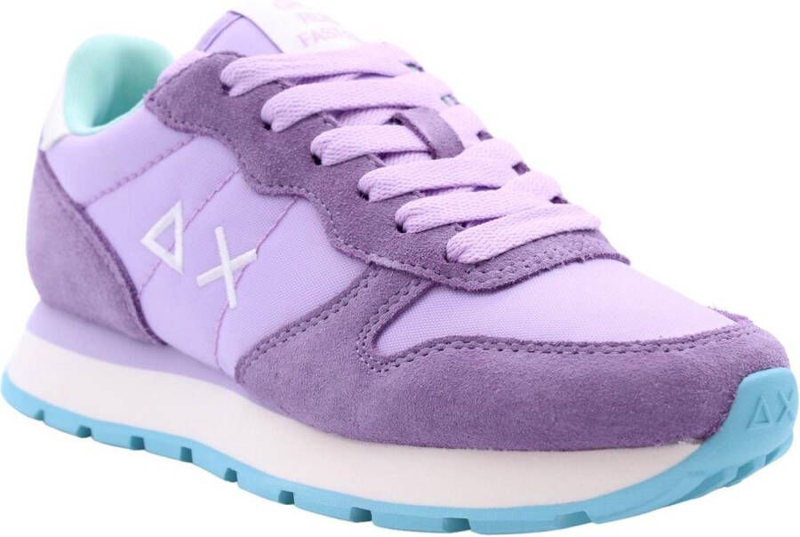 Sun68 Ally Solid Nylon Sneakers in Paars Multicolor Dames - Foto 1