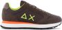 Sun68 Bruine Sneakers Leer Textiel Polyurethaan Regular Fit Multicolor Heren - Thumbnail 1