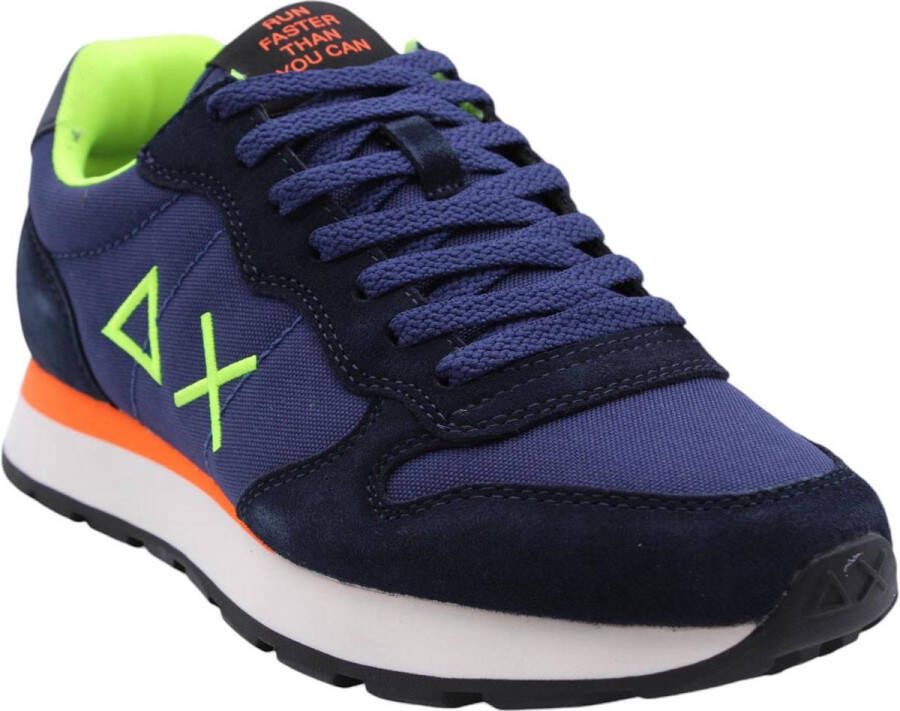 Sun68 Sneaker Tom Fluo Navy Heren Sneakers