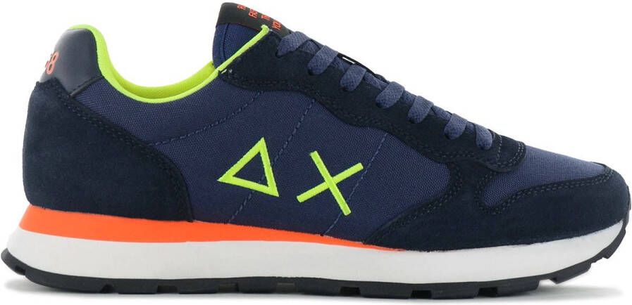 Sun68 Sneaker Tom Fluo Navy Heren Sneakers