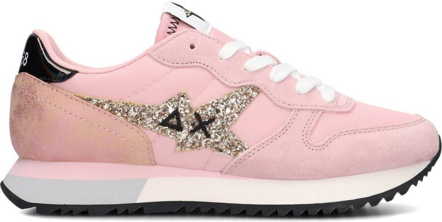 Sun68 Stargirl Glitter Logo Lage sneakers Dames Roze