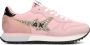 Sun68 Stargirl Glitter Logo Lage sneakers Dames Roze - Thumbnail 1