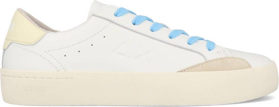 Sun68 Street Leather Sneakers in Wit White Heren - Foto 1