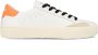 Sun68 Leren Street Sneakers Wit Oranje White Heren - Thumbnail 1