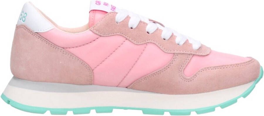 Sun68 Sun 68 Ally Solid Nylon dames sneaker Roze - Foto 1