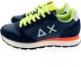 Sun68 Sneaker Tom Fluo Navy Blue Heren Sneakers - Thumbnail 2