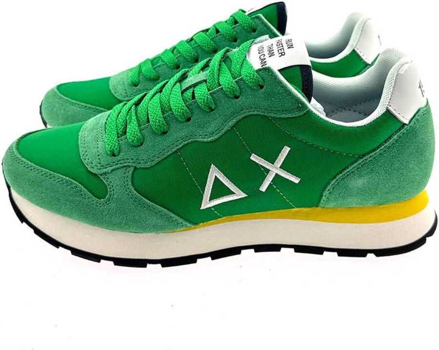 Sun68 Sneaker Tom Fluo Solid Verde Prato Groen Heren Sneakers