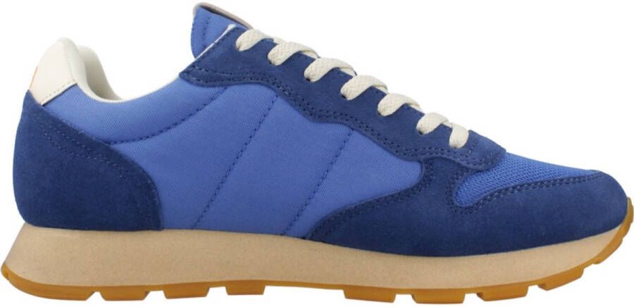 Sun68 Vintage Sneaker Blauw Cream Oranje 1968 Blue Heren