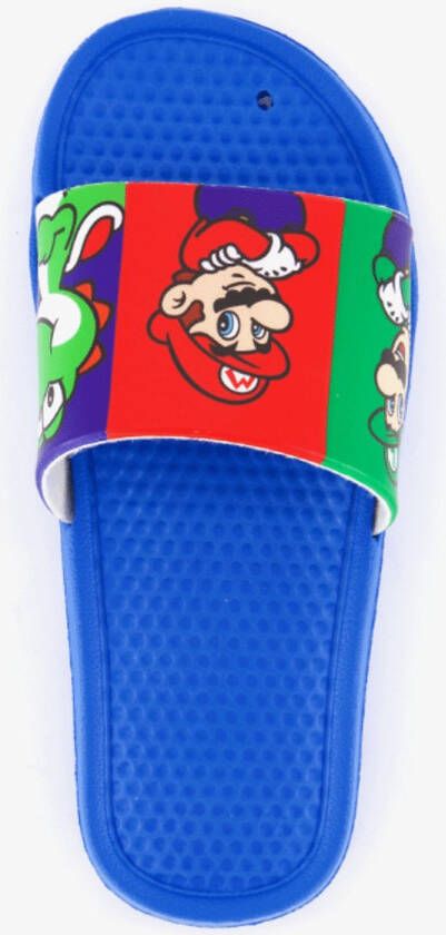 Super Mario Jongens Badslipper Blauw