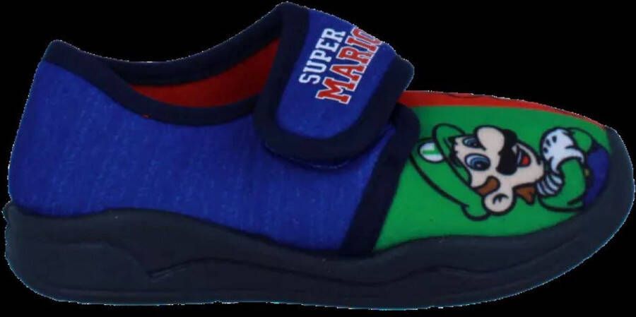 Super Mario Jongens Pantoffel Blauw MULTICOLOR