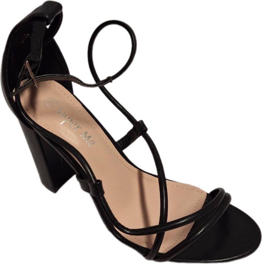 Super Me OPEN PUMP WITH STRING LEATHER HEEL
