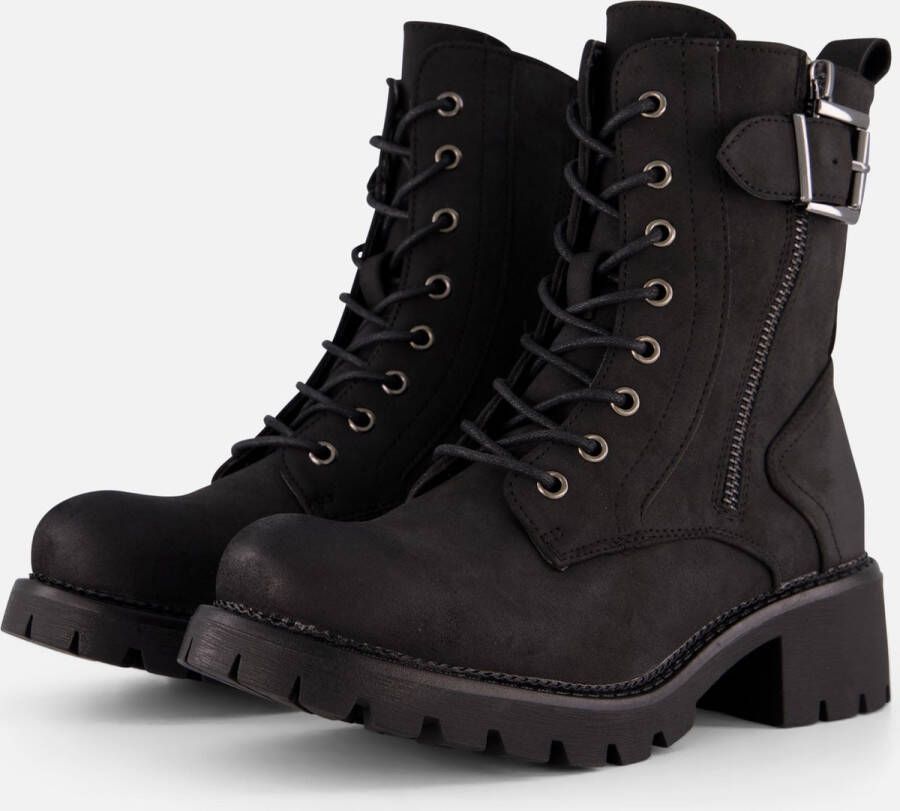 Supercracks Veterboots zwart Synthetisch 172904