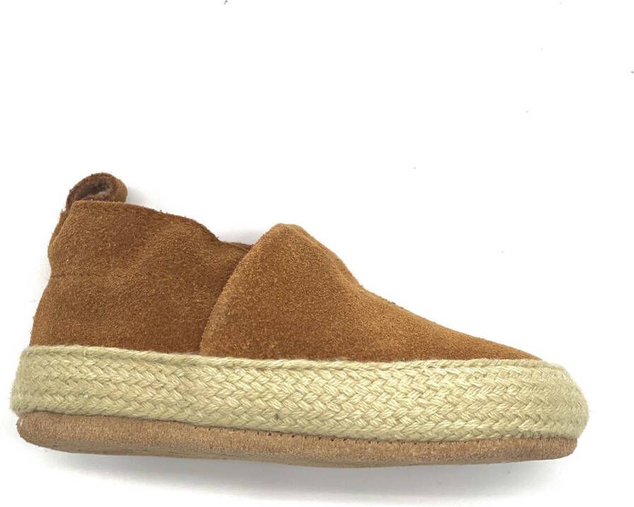 Supercute Espadrilles suède camel bruin 6 12 maanden