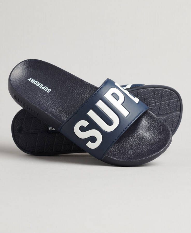 Superdry Code Core Pool Slippers Blauw Vrouw