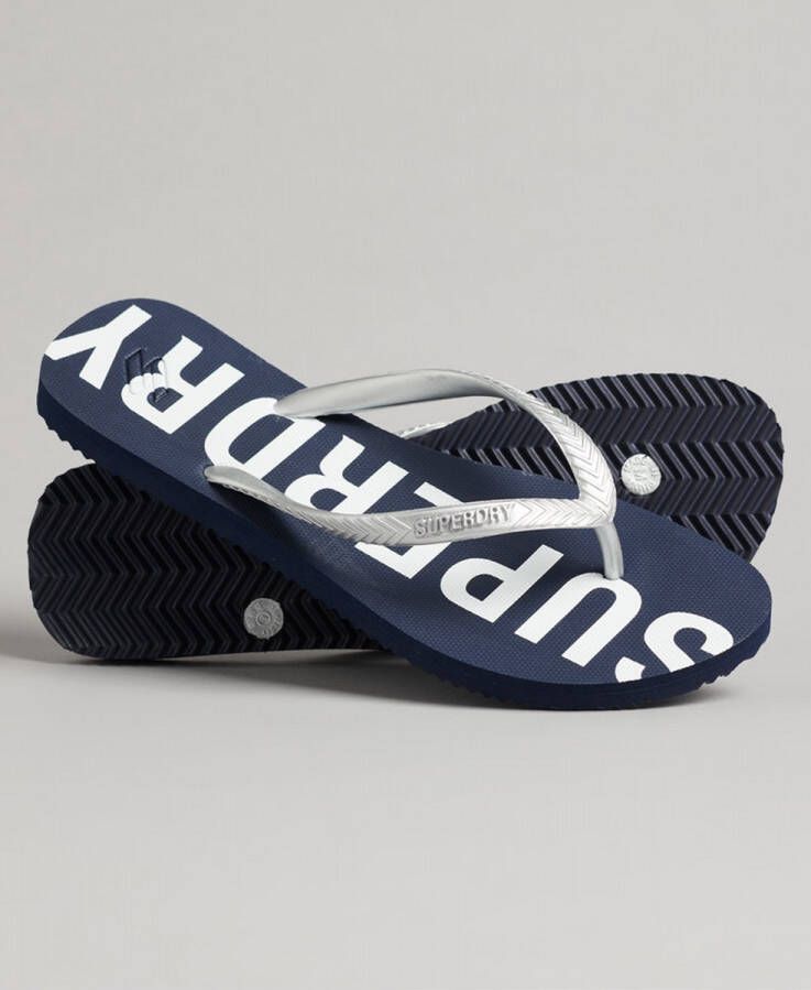 Superdry Code Essential Slippers Paars Vrouw