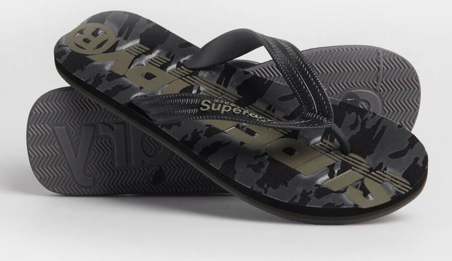 Superdry Scuba Camo Flip Flop Heren Slippers Black Camo