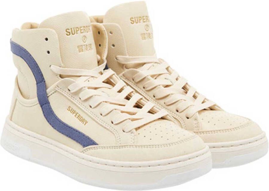 Superdry Vegan Basket Ov High Sneakers Beige Vrouw