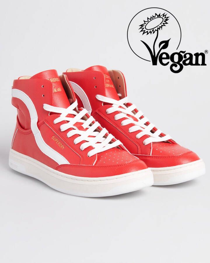 Superdry VEGAN BASKET OV HIGH TRAINER Red White (MF110078A 87I)