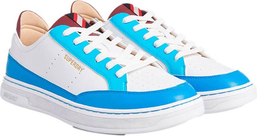 Superdry Vegan Lux Low Sneakers Wit Blauw Man