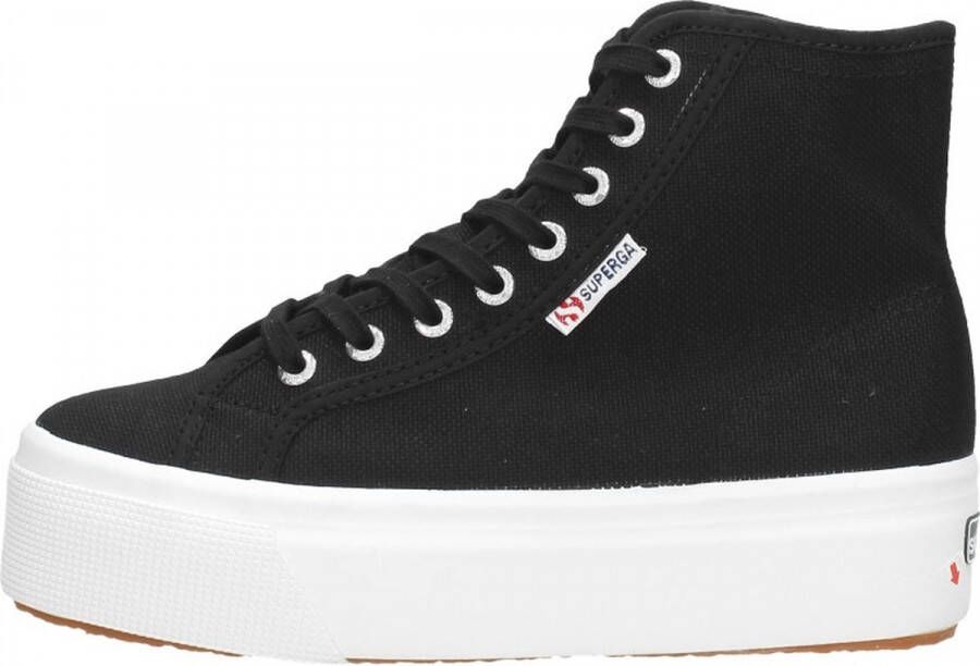 Superga 2708 Hi-Top Veterschoenen Hoog zwart