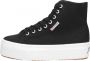 Superga 2708 Hi-Top Veterschoenen Hoog zwart - Thumbnail 1