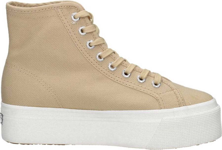 Superga 2708 Hi-Top Veterschoenen Hoog beige - Foto 2