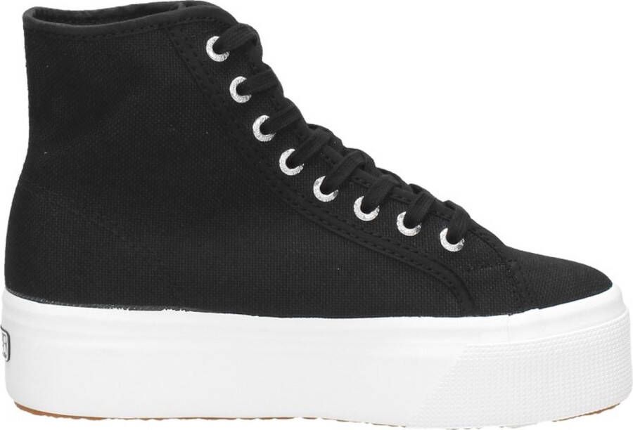 Superga 2708 Hi-Top Veterschoenen Hoog zwart