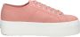 Superga 2790 Cotw Linea Veterschoenen Laag koraal rood - Thumbnail 1