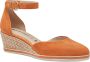 Tamaris Oranje Suède Espadrille Sleehak Sandaal Orange Dames - Thumbnail 2