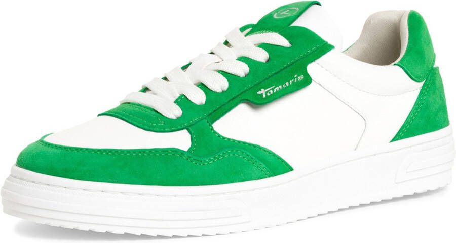 Tamaris 1-23617-42 700 dames lage sneaker damesschoenen M2361742 groen