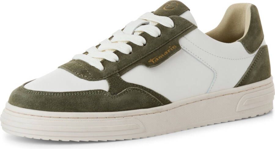 Tamaris 1-23617-42 722 dames lage sneaker damesschoenen M2361742 olijf