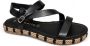 Tamaris Zomer Platte Sandalen Vrouwen Stijlvol Black Dames - Thumbnail 10