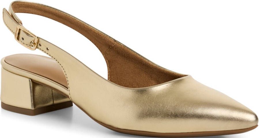 Tamaris Slingback Pumps goud Synthetisch Dames