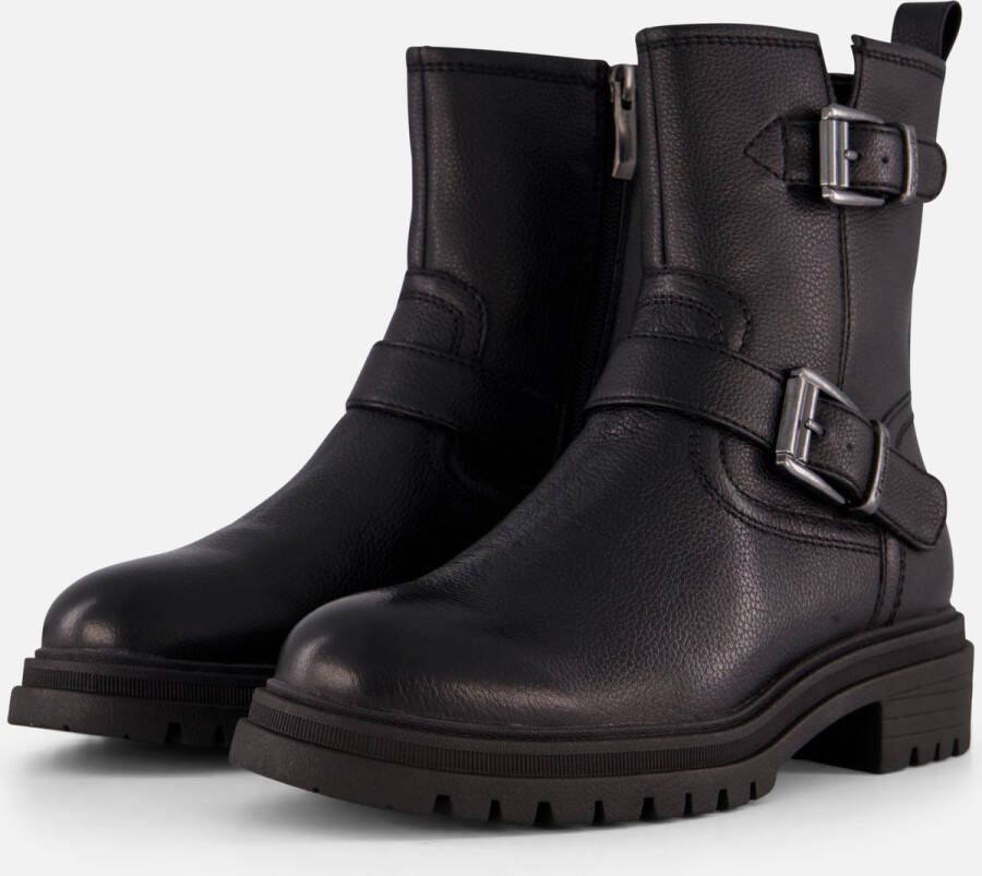 Tamaris Biker boots zwart Leer Dames