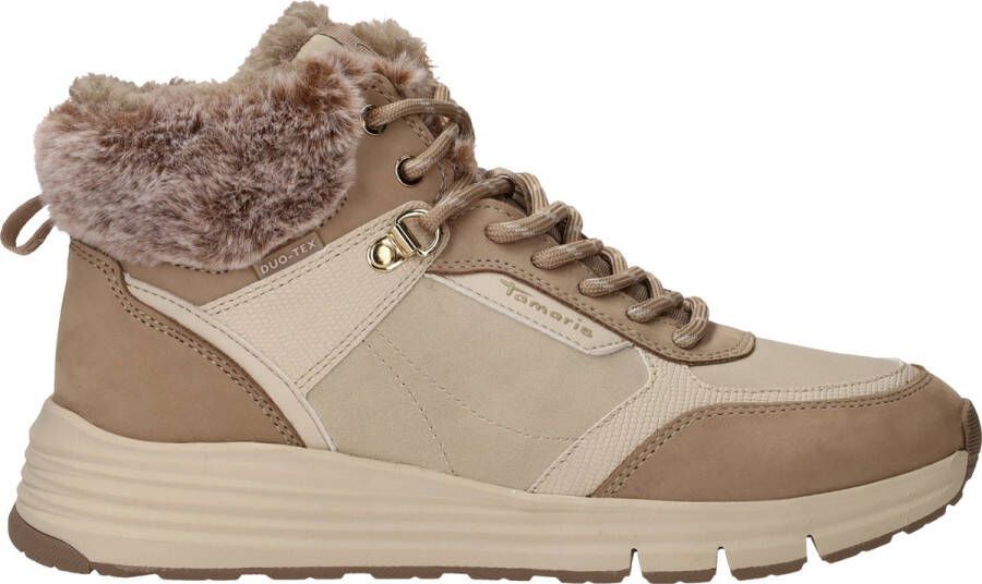 Tamaris Beige Veterschoenen met Duo-Tex Beige Dames