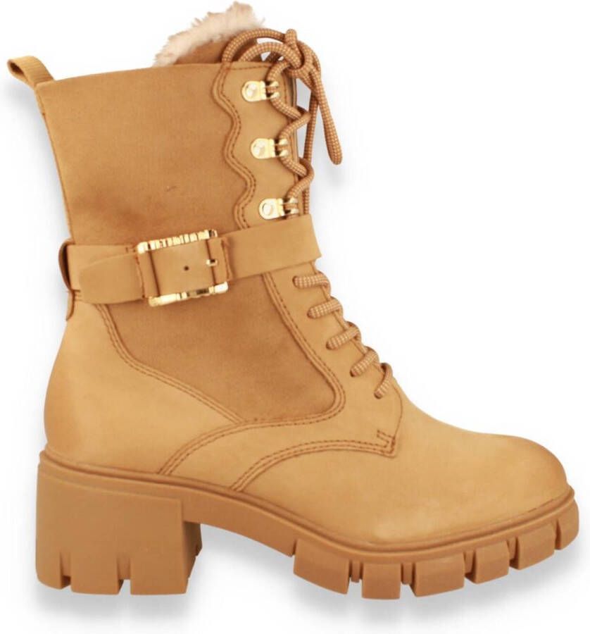 Tamaris Veterboots cognac Imitatieleer