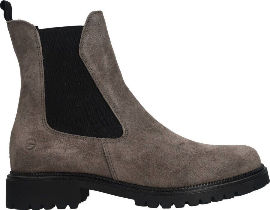 Tamaris Comfortabele Zwarte Chelsea Boot met Uitneembaar Voetbed Black Dames