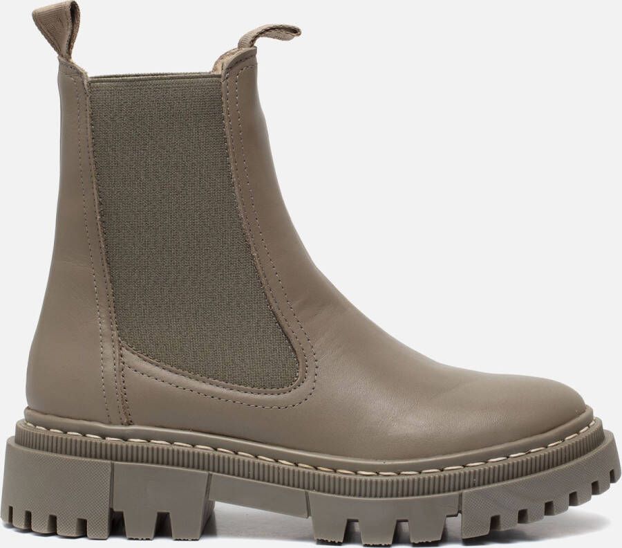 Tamaris Chelsea boots groen Leer 182128 Dames