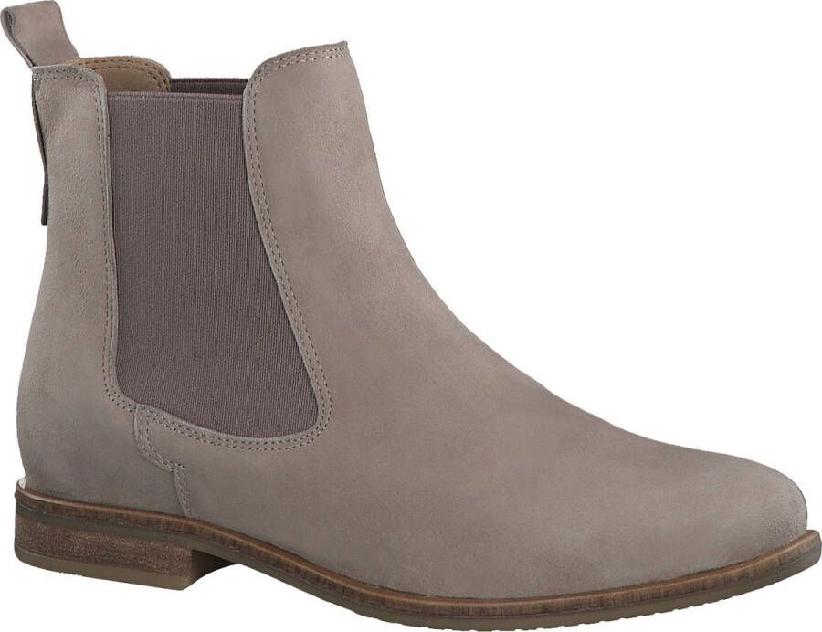 Tamaris Taupe Suède Chelsea Boot Beige Dames - Foto 1